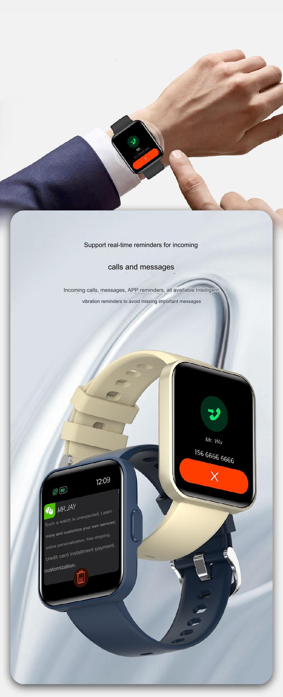 E21 Smartwatch worn during exercise