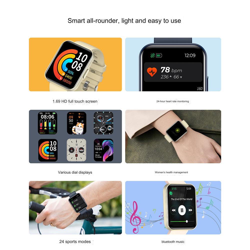 E21 Smartwatch showing notifications and alerts