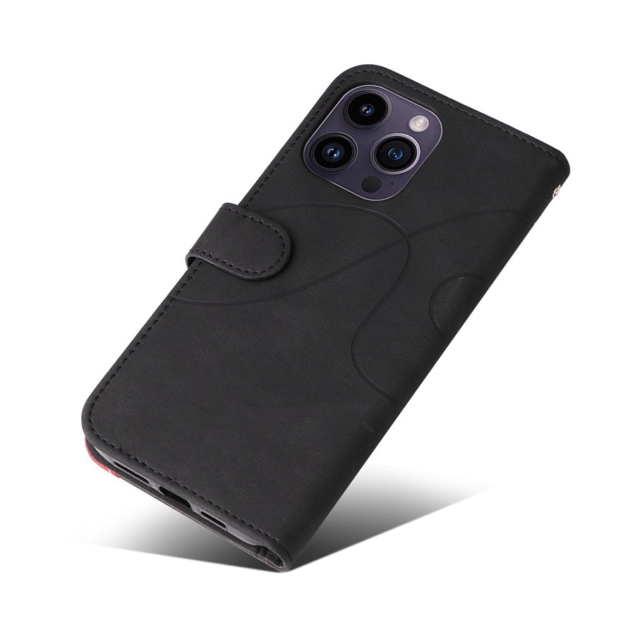 Under view of black TPU case with kickstand