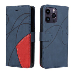 Purple and black dual-color iPhone 15 case