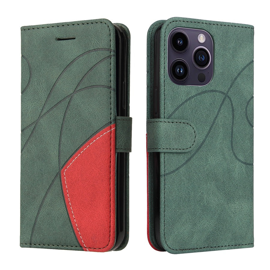 Blue iPhone 15 case with kickstand feature