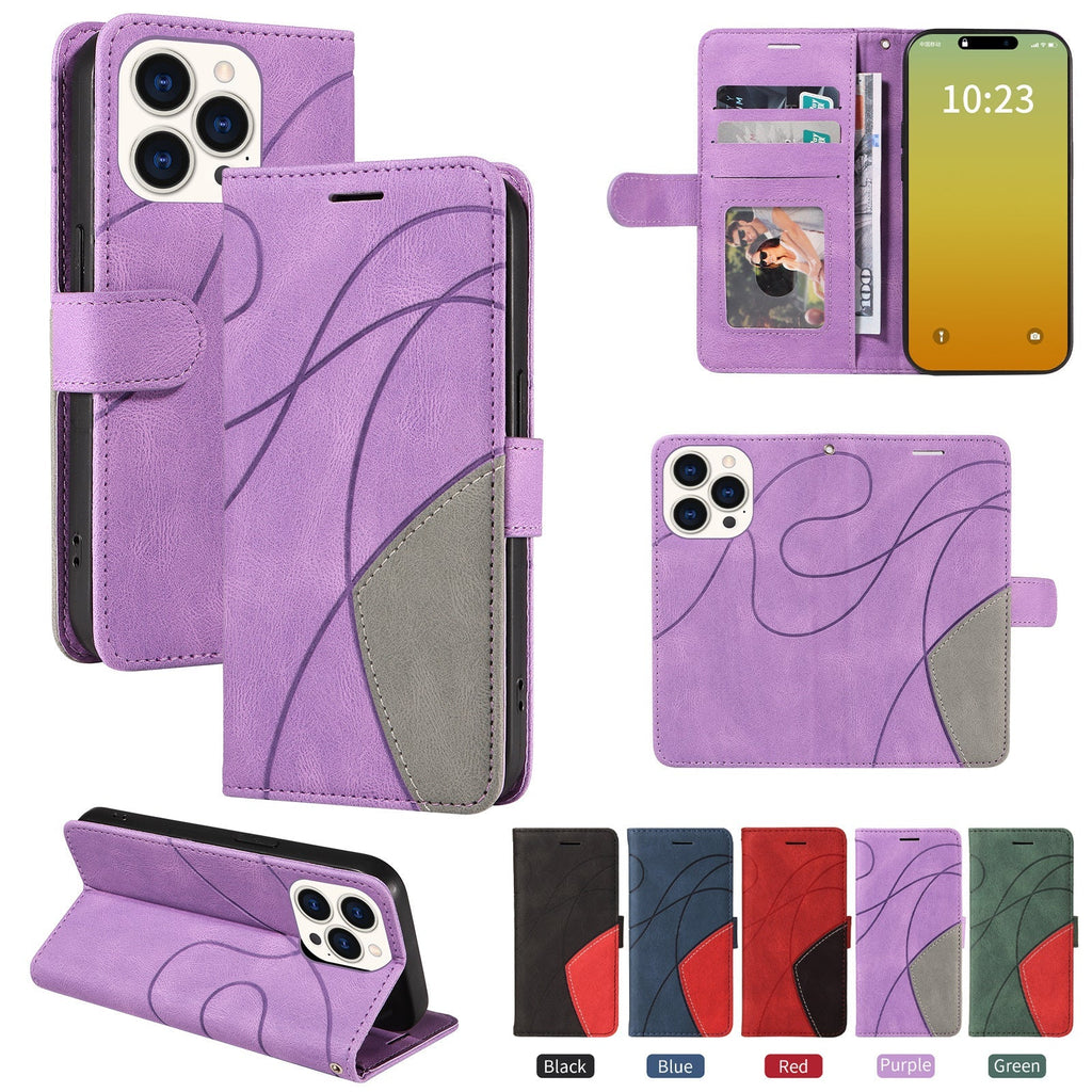 Blue iPhone 15 case with kickstand feature