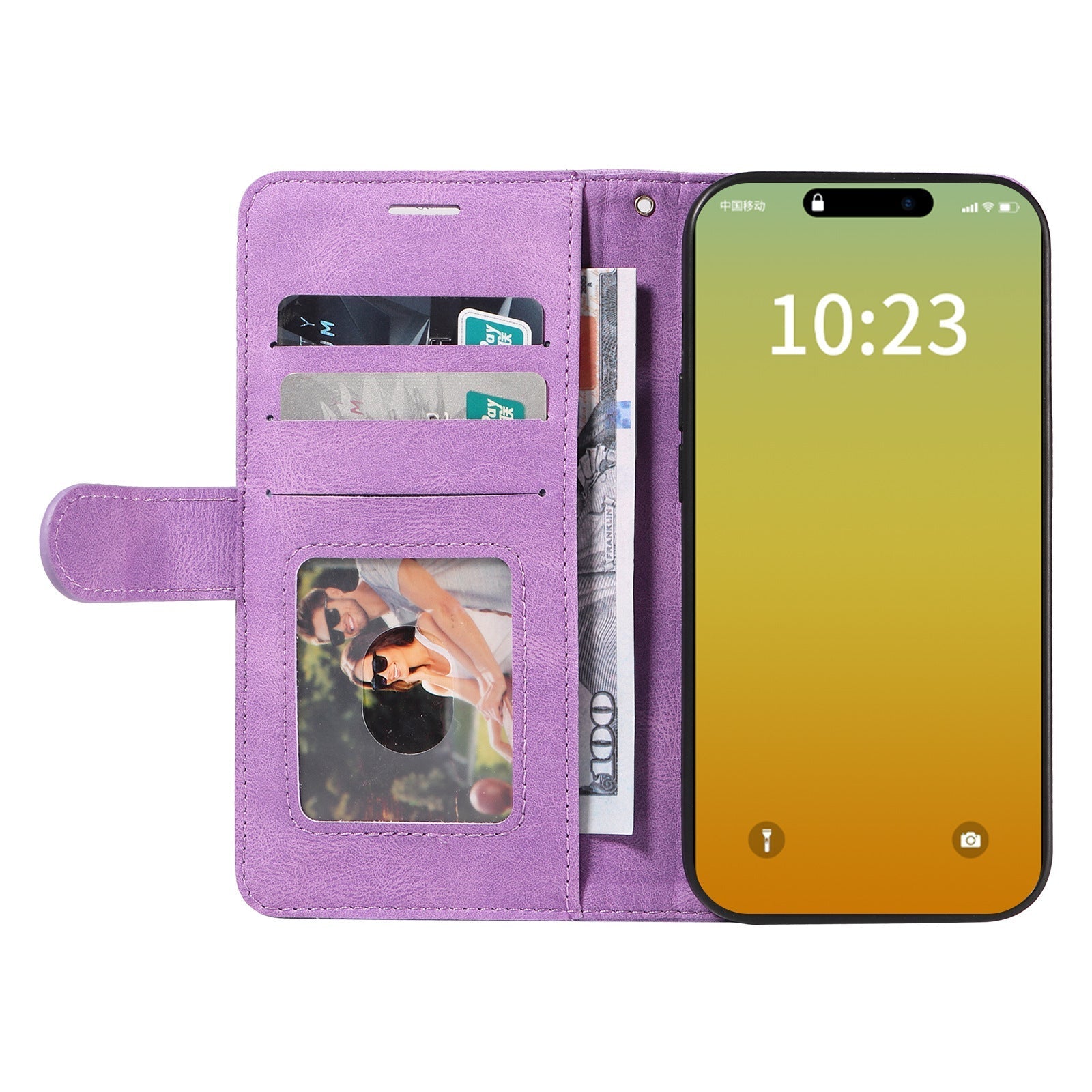 Green shockproof iPhone 15 cover