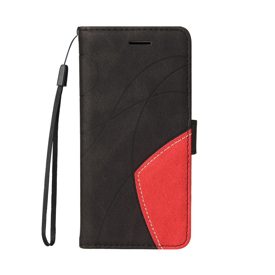 Purple and black dual-color iPhone 15 case