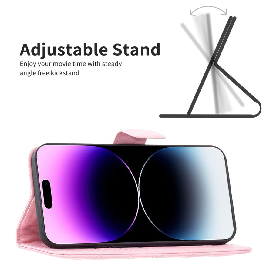 iPhone wallet case with kickstand feature