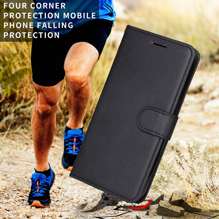 Image of blue magnetic wallet case for iPhone 14