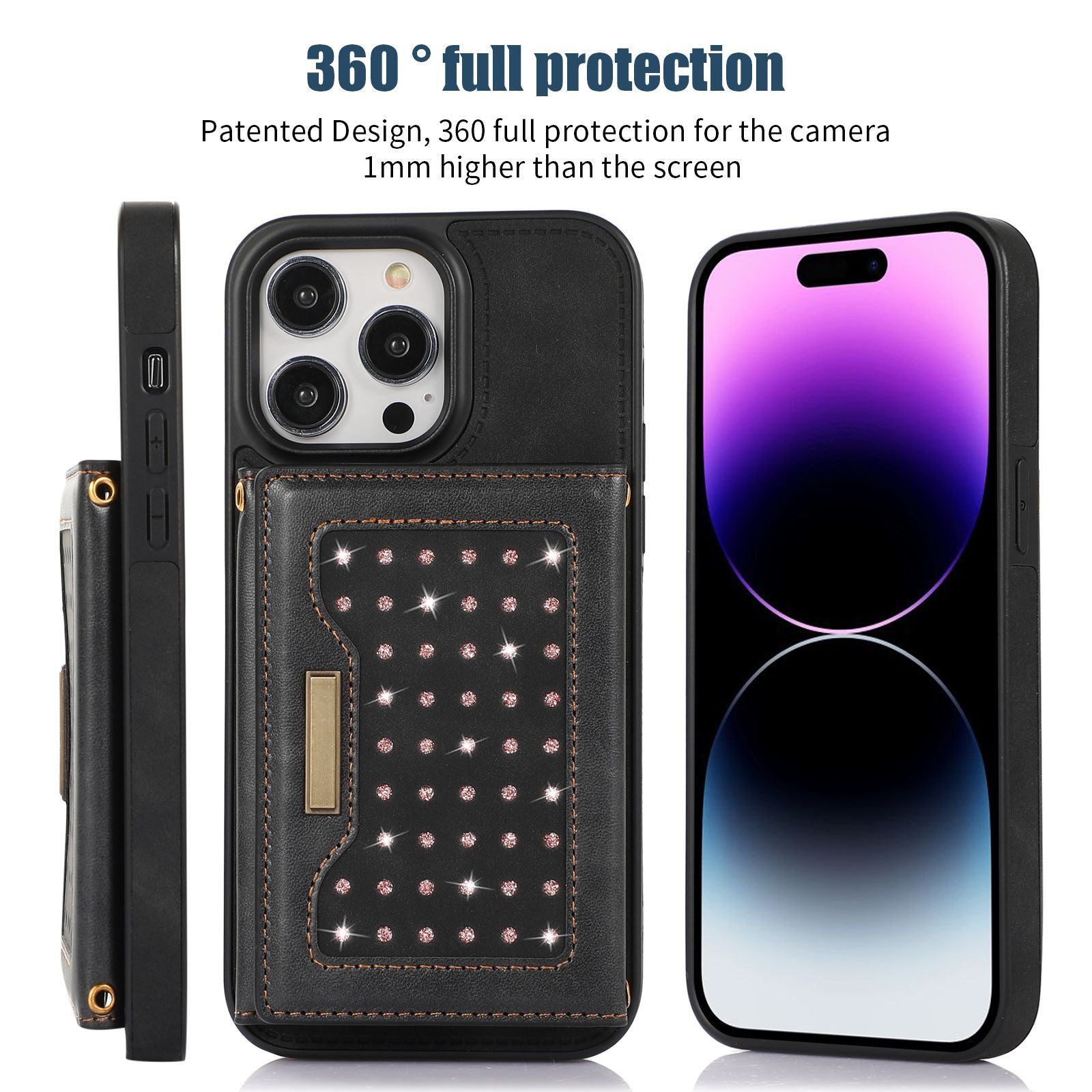 iPhone wallet case features and details