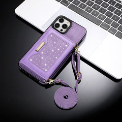 Burgundy iPhone wallet case with kickstand