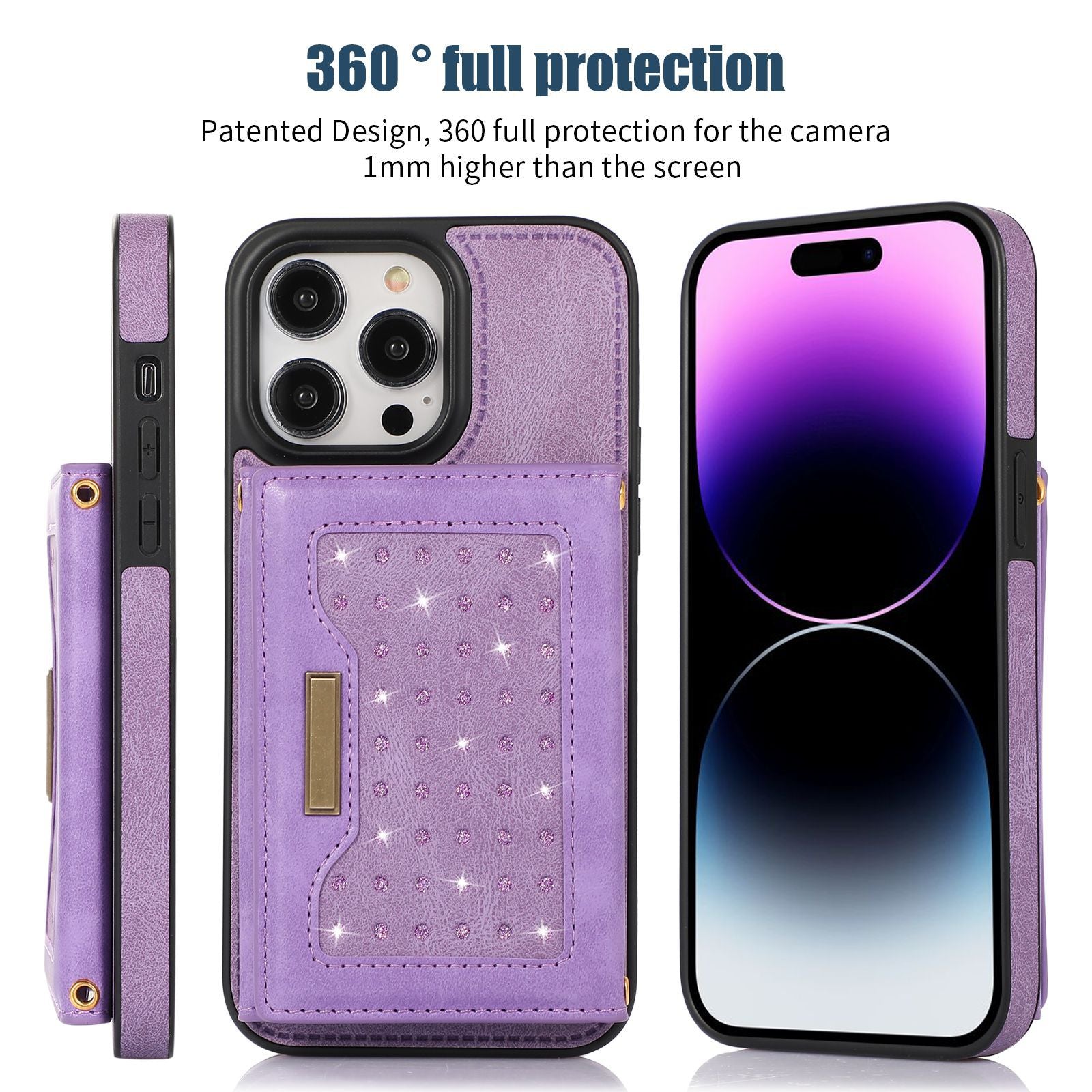 Blue iPhone Slim Wallet Case design
