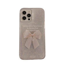 Angled view of Pink Sand Glitter Case