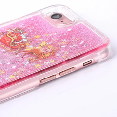 Black Shockproof Glitter Liquid Case for iPhone