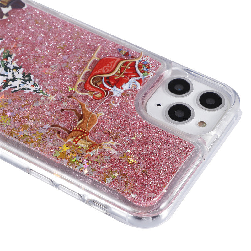 Glitter Liquid Case for iPhone in silver
