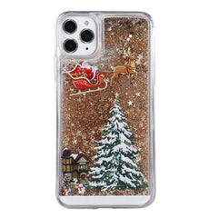 Back view of the black Glitter Liquid Case for iPhone