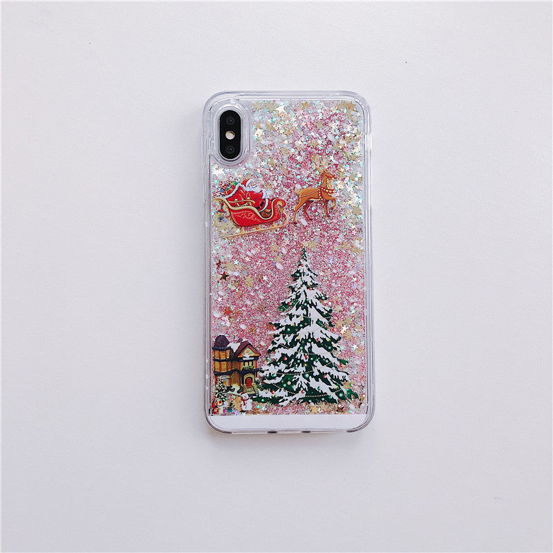 Glitter Liquid Case for iPhone showing liquid motion