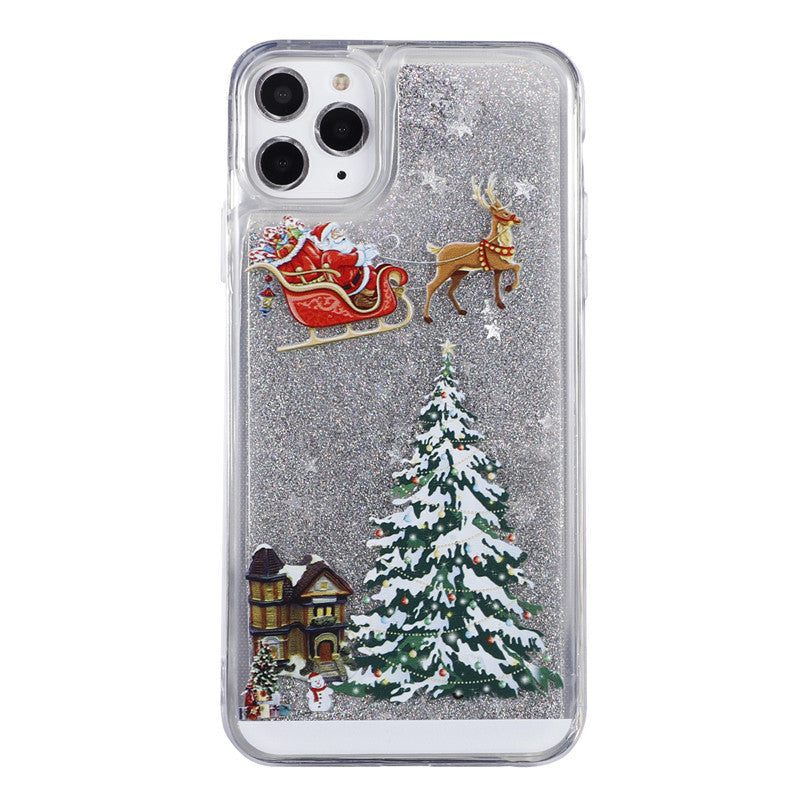 Pink Glitter Liquid Case for iPhone model