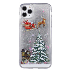 Silver Glitter Liquid Case showcased at a party