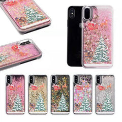 Black Shockproof Glitter Liquid Case for iPhone