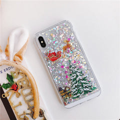 Glitter Liquid Case for iPhone in gold