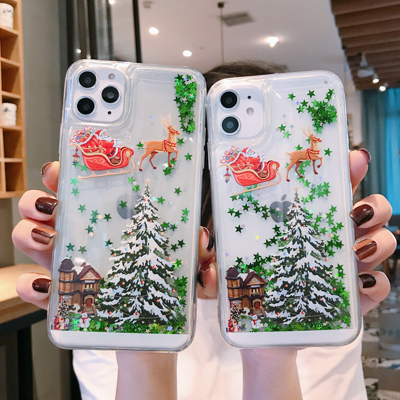 Glitter Liquid Case for iPhone showing liquid motion
