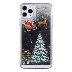 Glitter Liquid Case for iPhone in silver