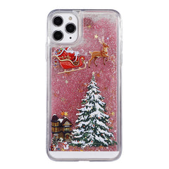 Pink Glitter Liquid Case for iPhone model