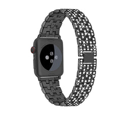 Adjustable watch band displayed on a surface