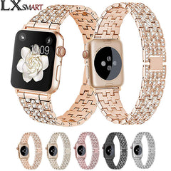 Multi-coloured luxury watch band with clasp