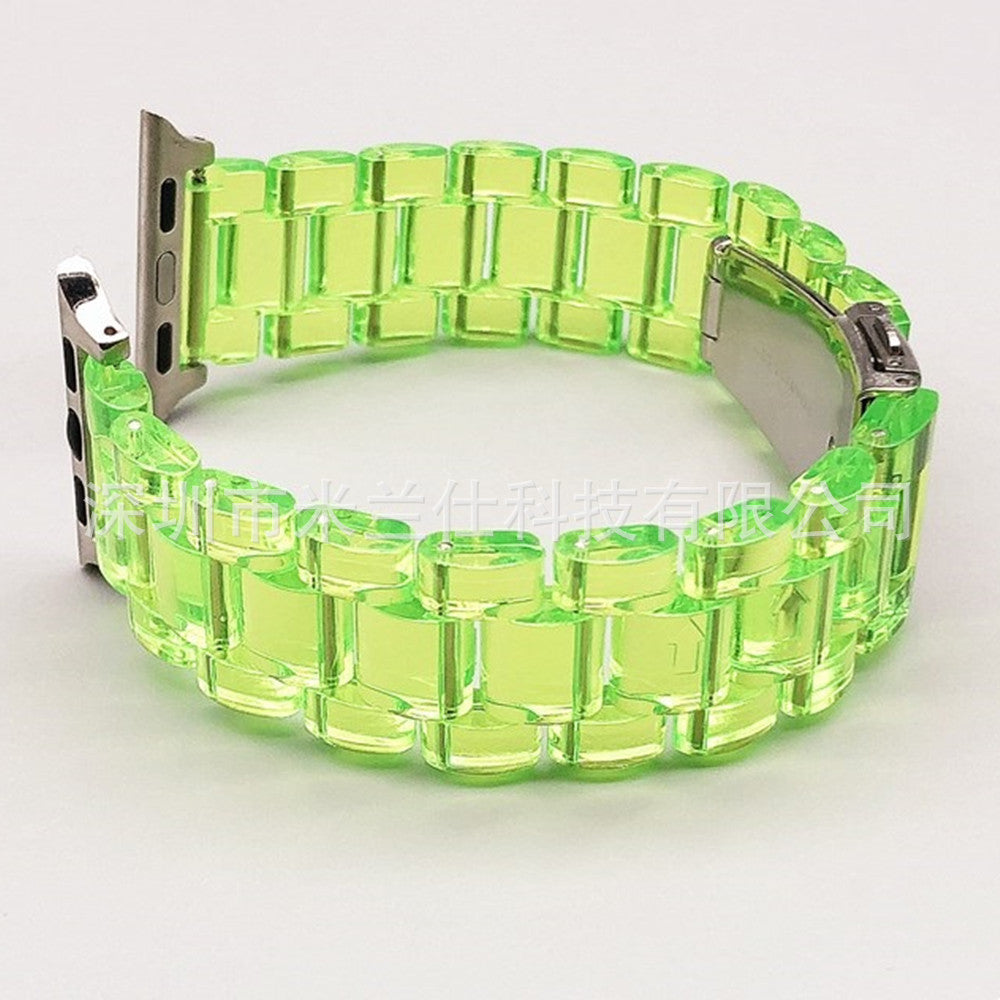 Different sizes of Apple Watch bands displayed