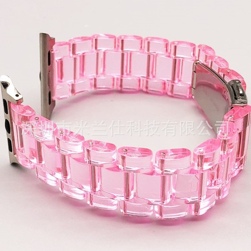 Fashionable resin band for Apple Watch Series 1-9