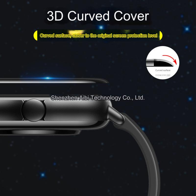 Detail of scratch-resistant coating on watch film