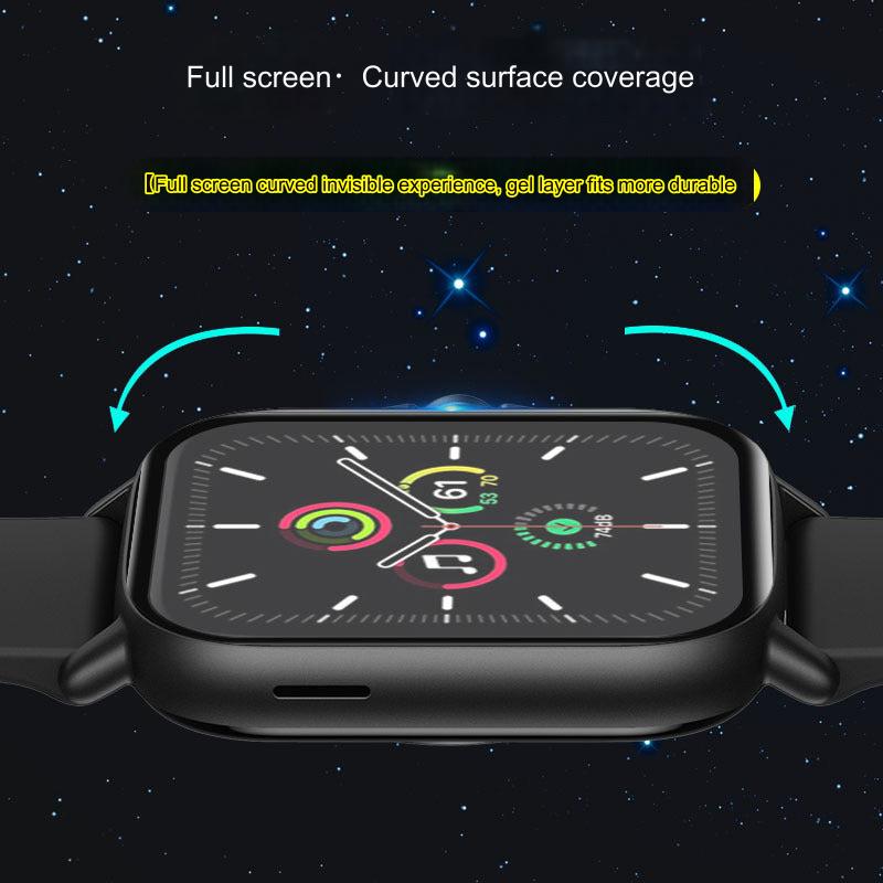 Detail of scratch-resistant coating on watch film