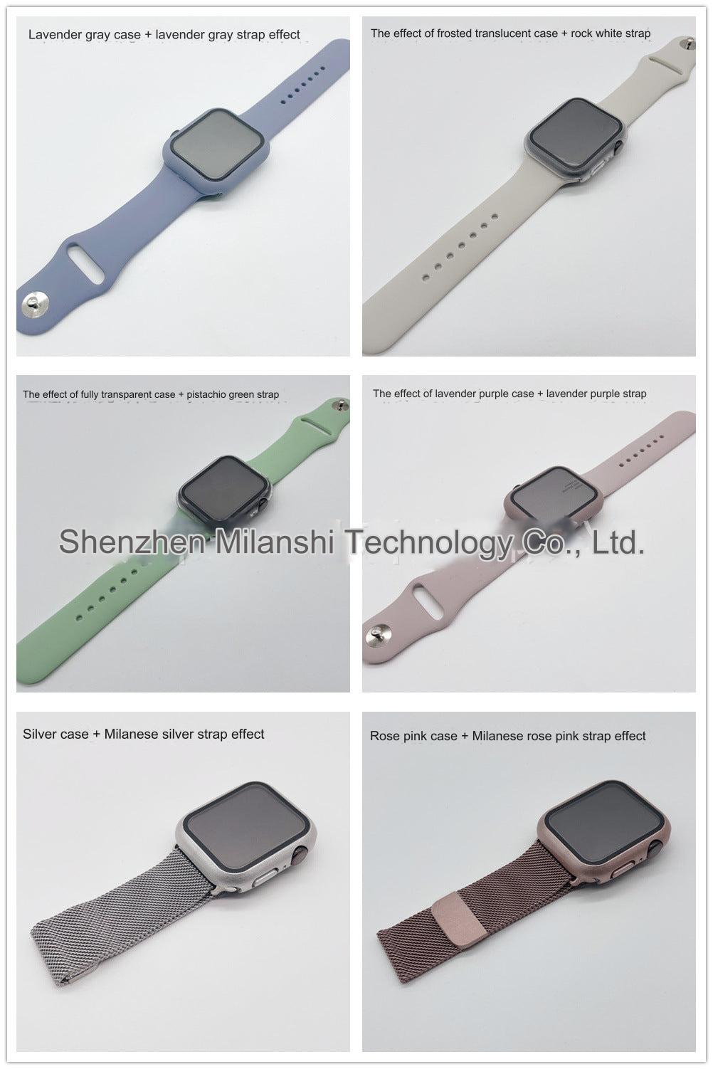 Matte semi-transparent Apple Watch case
