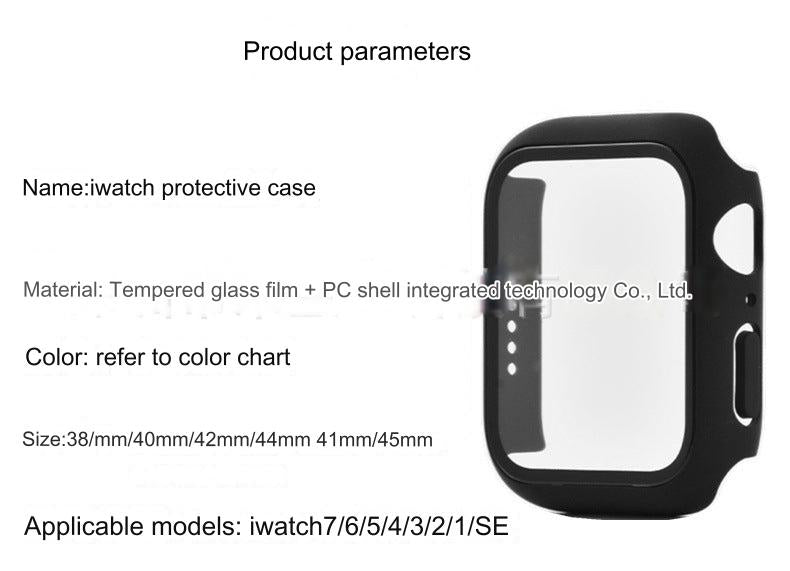 Blue Apple Watch case highlighting colour