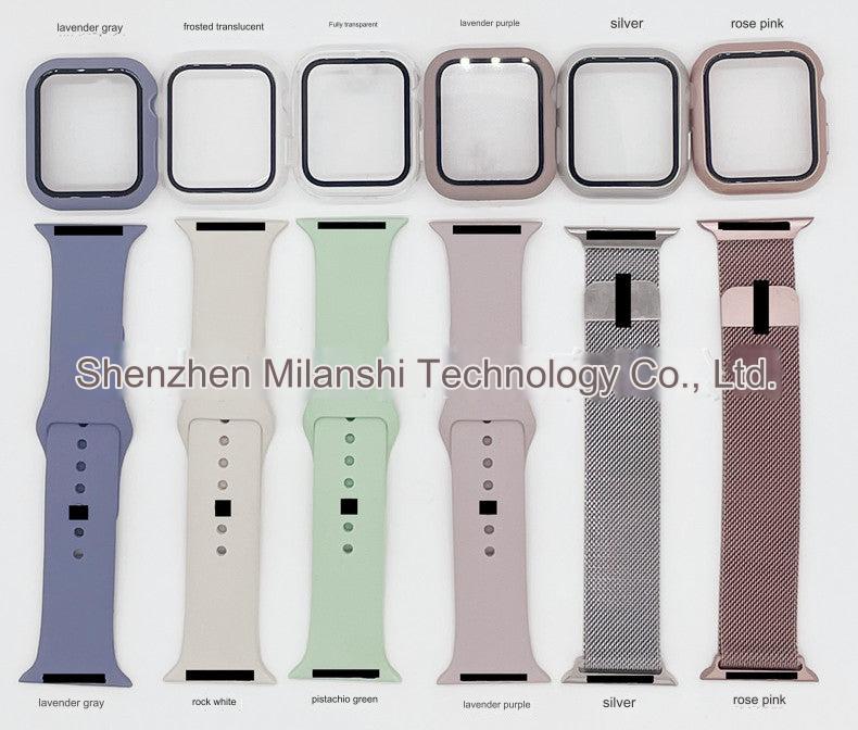 Black Apple Watch case on display