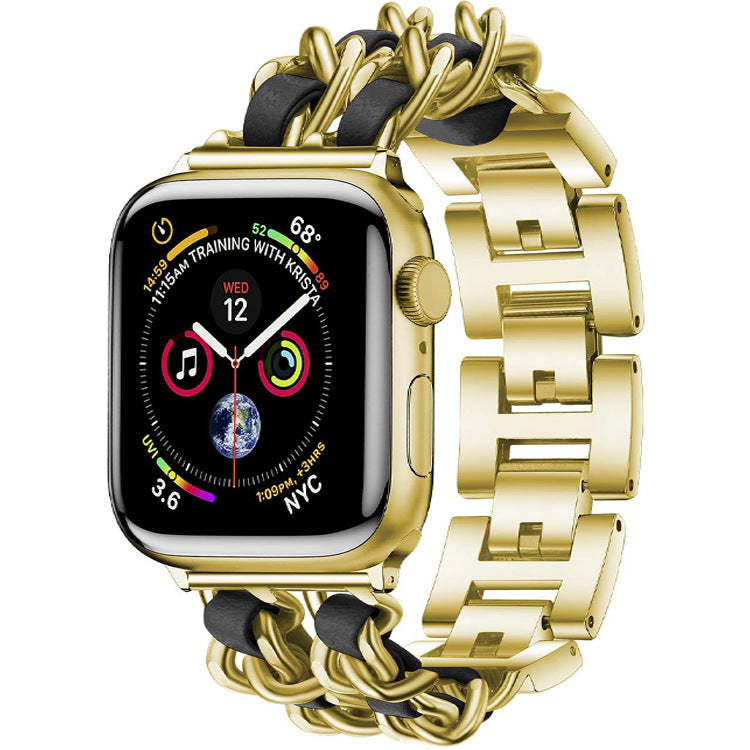 Stylish metal watch band in black for Apple Watch