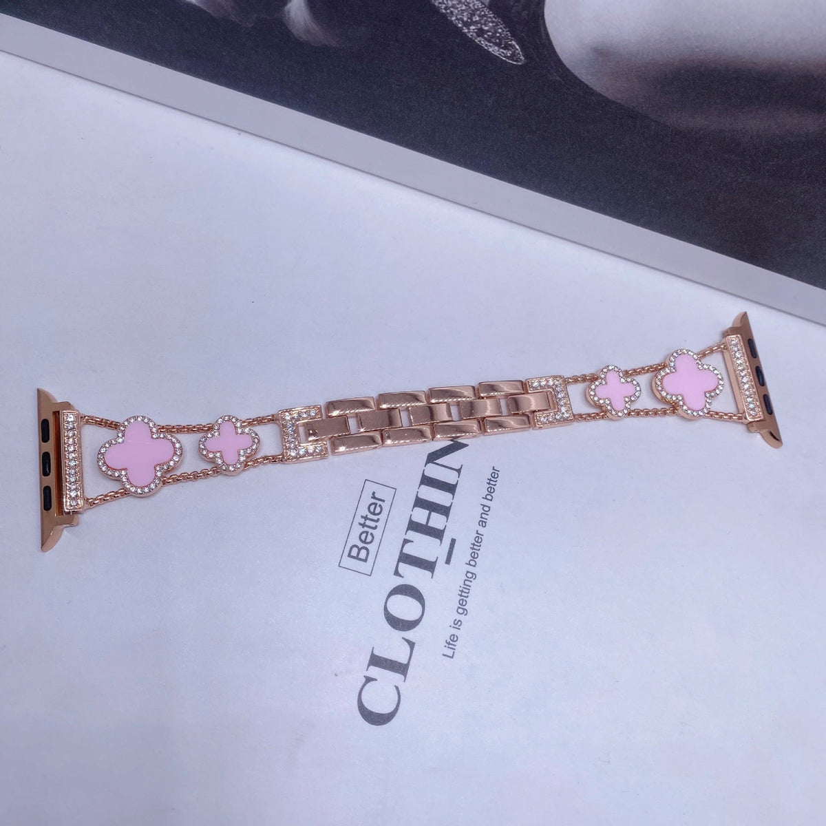 Apple Watch band with rhinestones image 2