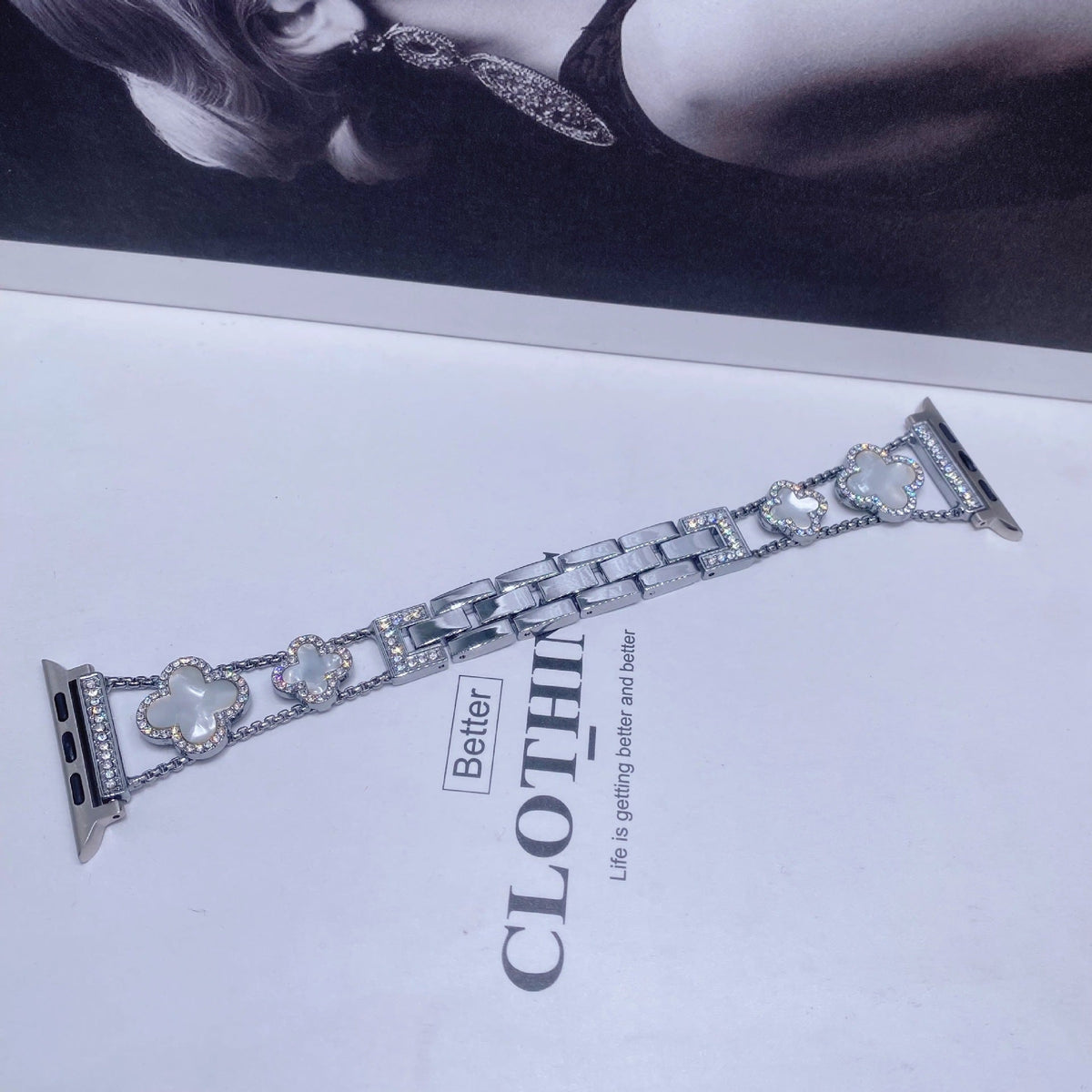 Apple Watch band with rhinestones image 2