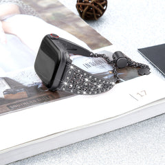 Lightweight stainless steel watch band on wrist