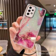 Sleek Marble Pattern Samsung Case in Leopard