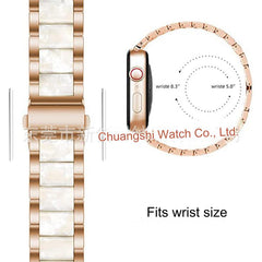Luxurious lightweight band model shown on wrist
