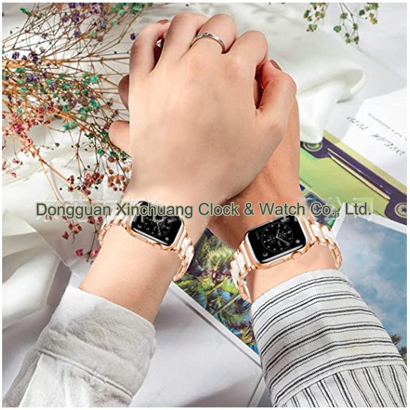 Luxurious lightweight band model shown on wrist