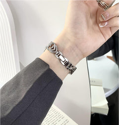 Black metal rhinestone watch band for Apple Watch