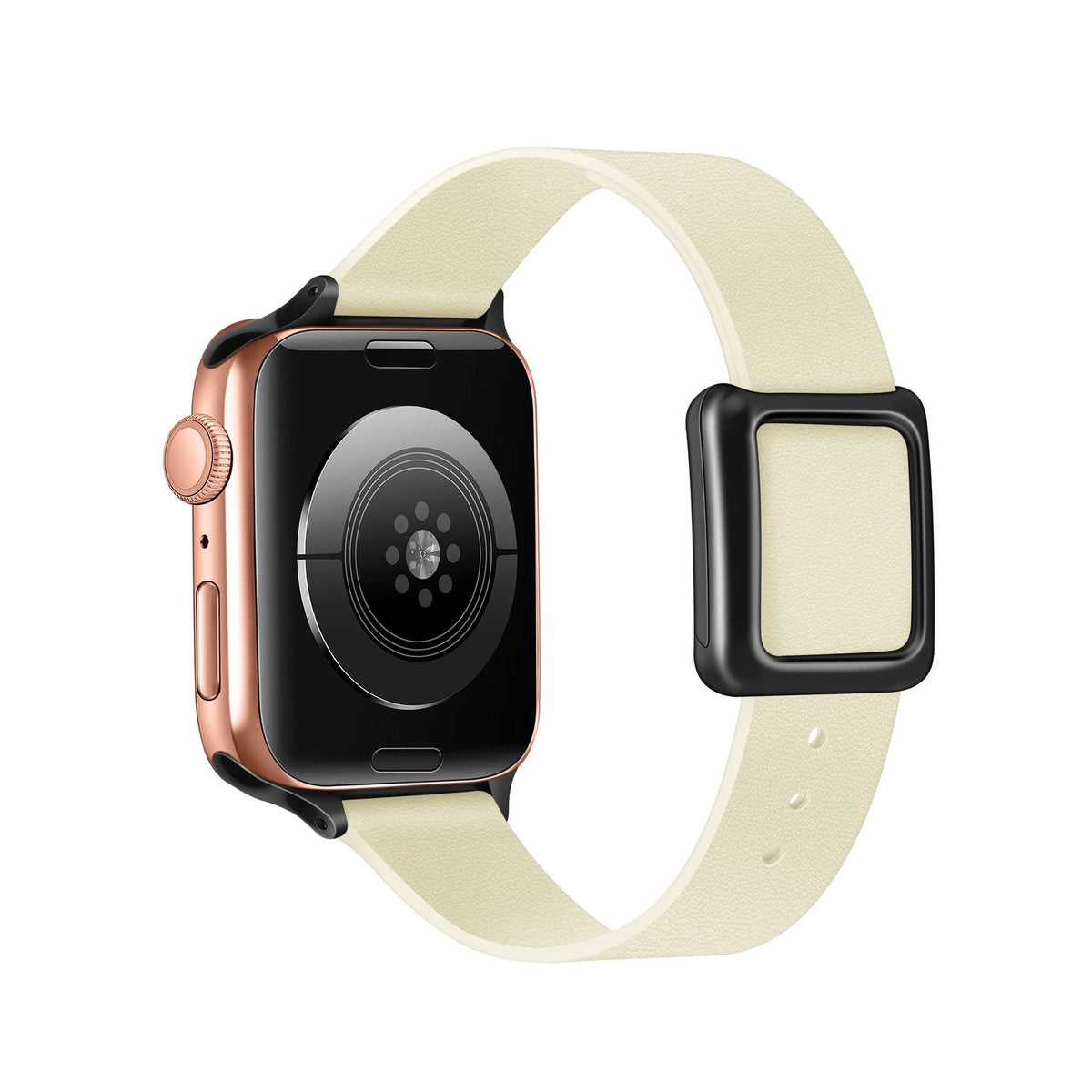 Sandy Beige genuine leather Apple Watch band