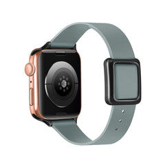 Brown leather Apple Watch band
