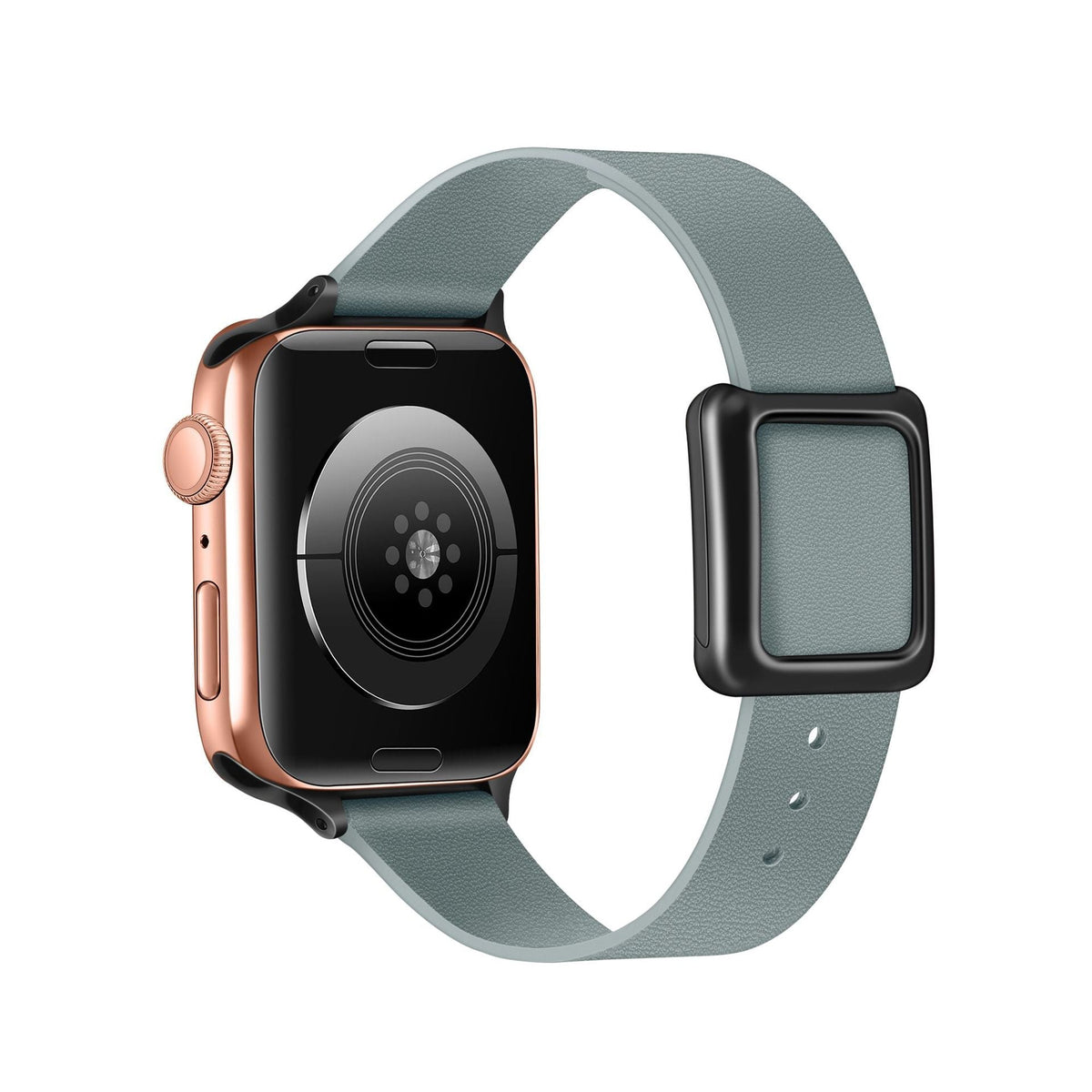 Brown leather Apple Watch band