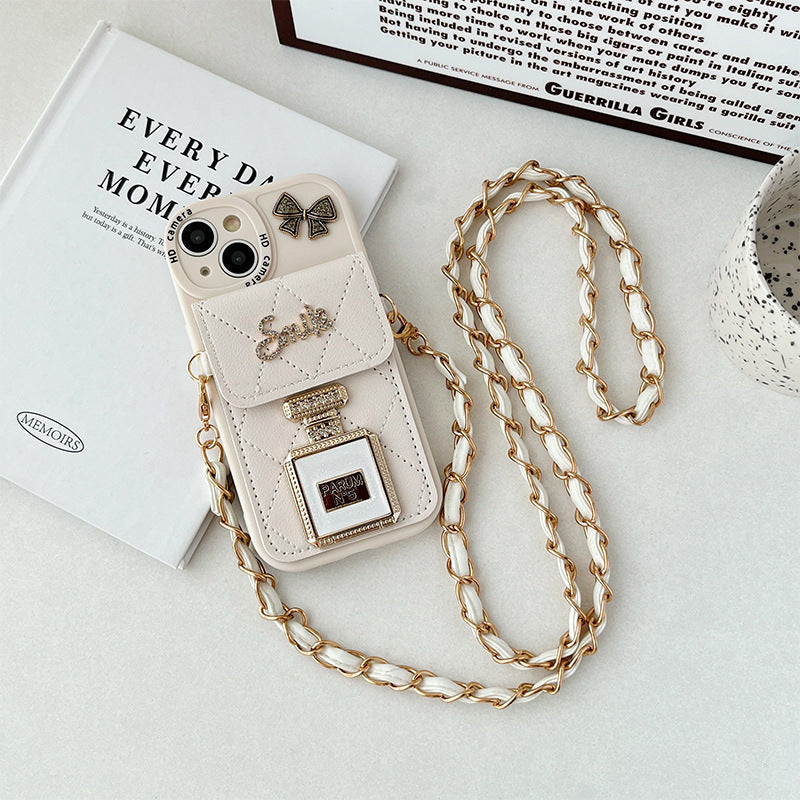 TPU phone bag in apricot for iPhone 12