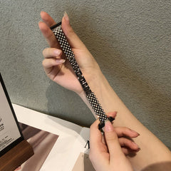 Stylish Metal Diamond Watch Band from a different angle