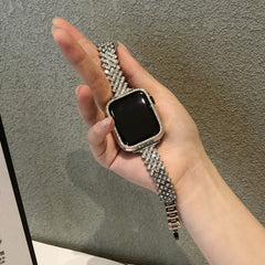 Stylish Metal Diamond Watch Band from a different angle
