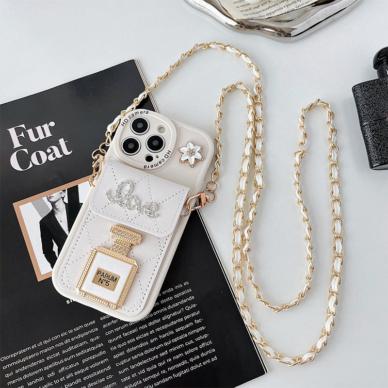 Adjustable strap on the phone case wallet
