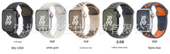 Image of dual colour silicone sport band for Apple Watch 9